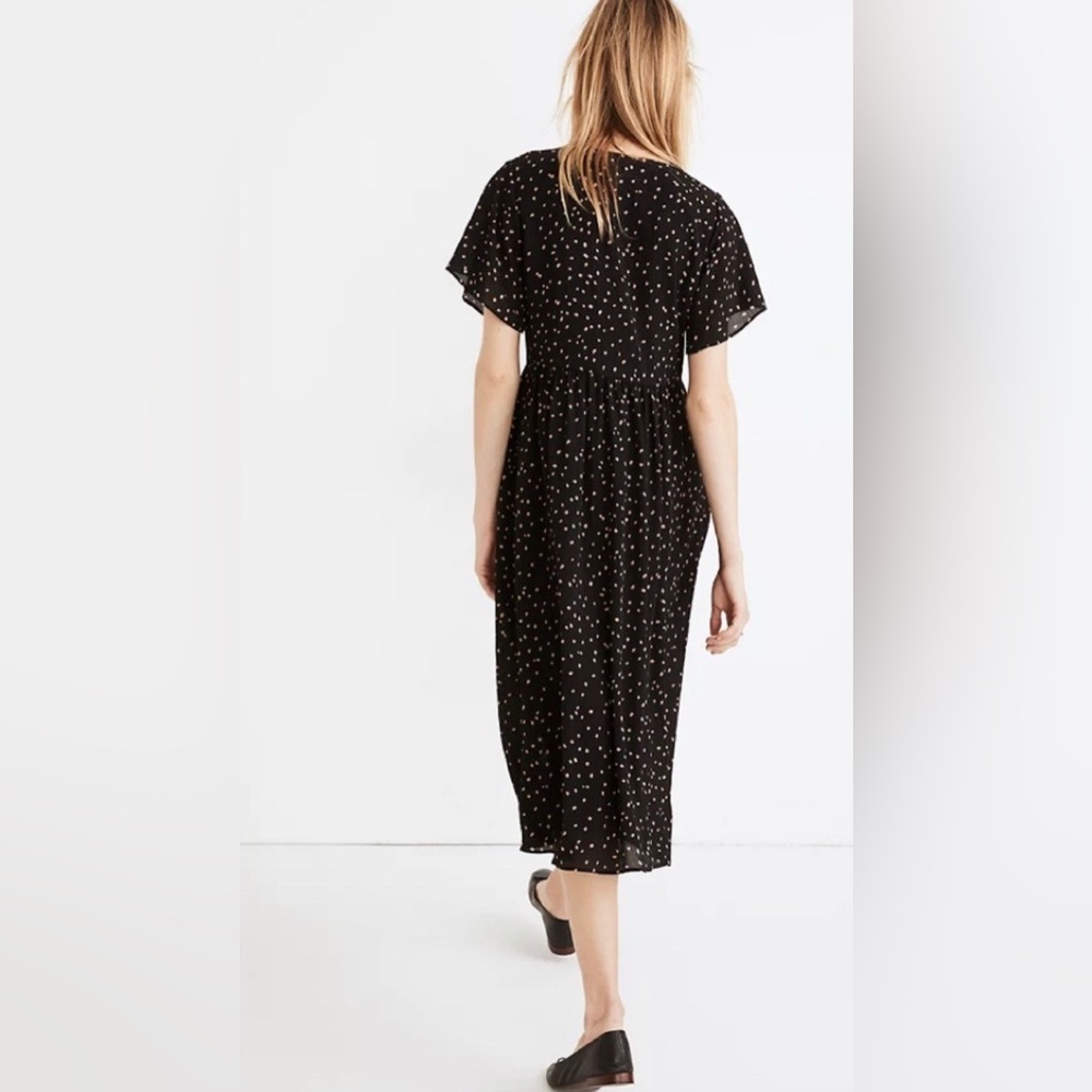 Madewell Flutter-Sleeve Button Front Midi Dress 12 - image 5